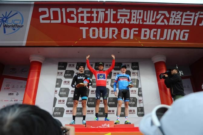 Lopez Garcia, Intxausti and Martin on the podium