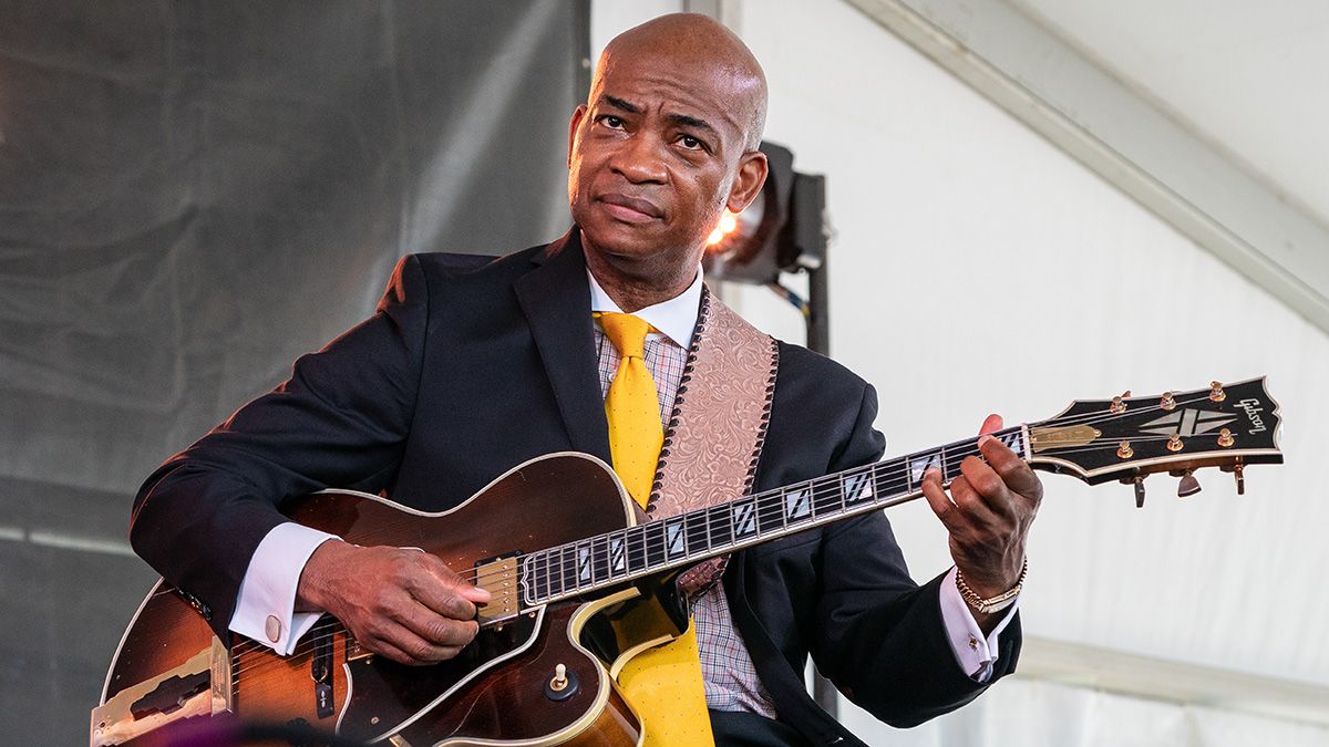 Russell Malone performs with the Ron Carter Trio during the Newport Jazz Festival 2019 at Fort Adams State Park on August 03, 2019 in Newport, Rhode Island