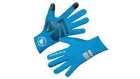 A pair of bright blue Endura FS260-Pro Nemo Gloves is pictured, and are the best winter cycling gloves for simplicity