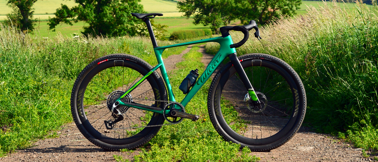 Wilier Rave SLR ID2 pictured on a gravel track