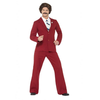 Smiffys Men's Anchorman Ron Burgundy Costume: View at Amazon