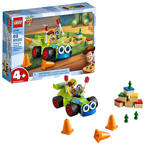Lego Disney Pixar&amp;rsquo;s Toy Story 4 Woody &amp;amp; Rc 10766 Building Kit (69 Pieces)