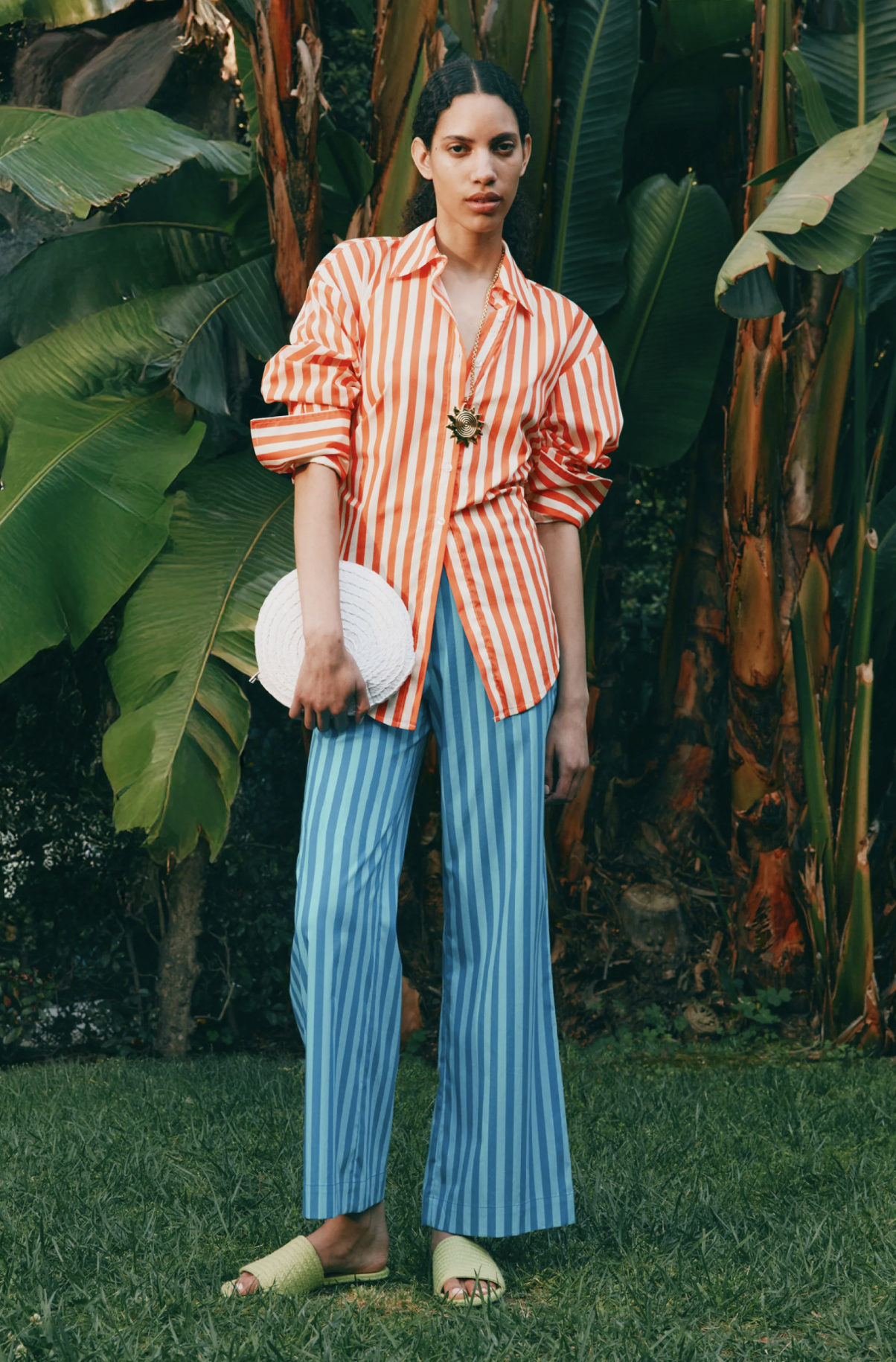 Simon Miller, Pia Striped Poplin Pant