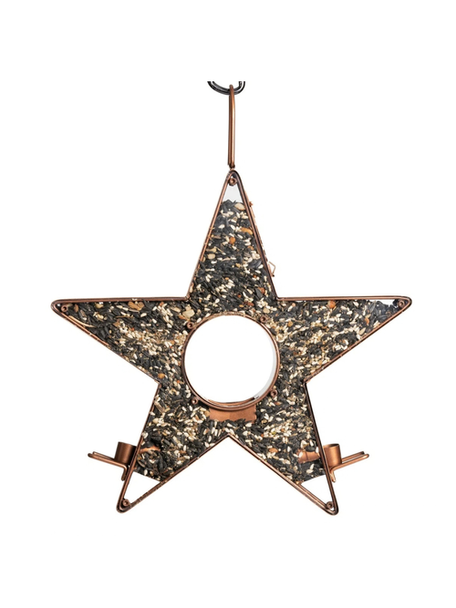 Mattoon Metal Hanging Decorative Bird Feeder