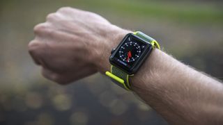Apple Watch 3 on Gareth's wrist