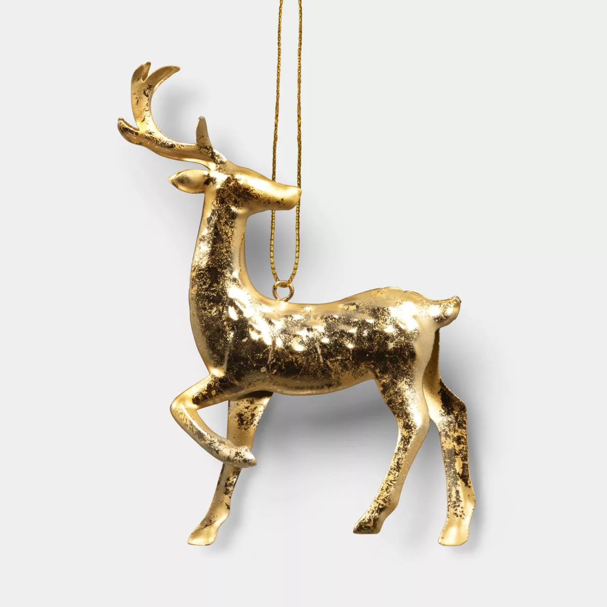 Gold Metallic Deer Christmas Tree Ornament - Wondershop&amp;trade;