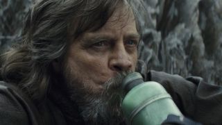 Luke drinking green milk in The Last Jedi