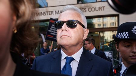 Huw Edwards leaves Westminster Magistrates' Court