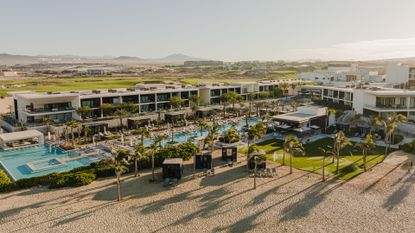 Aerial view of Nobu resort in Mexico