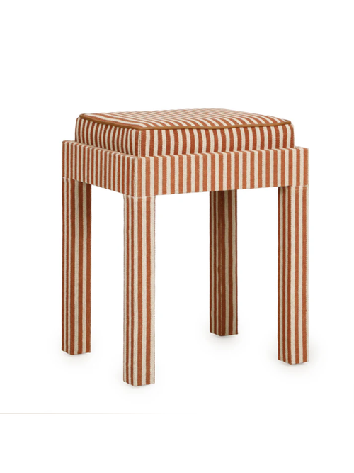 Kora Cotton Jute Accent Stool 