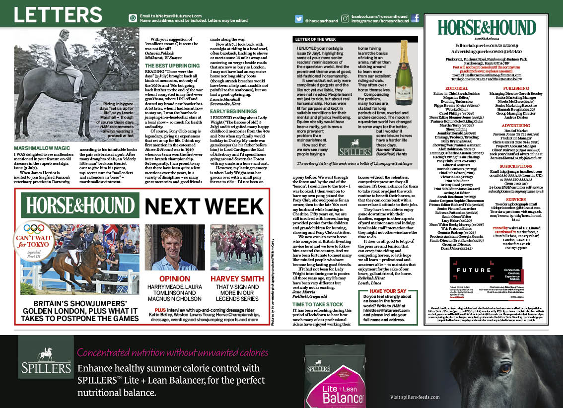 Letters and NWB 30 July 2020