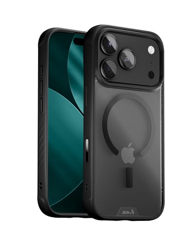 Mous for Iphone 17 Pro Clear Case, Camera Control Cover, Magsafe Compatible, Anti-Yellowing Cover