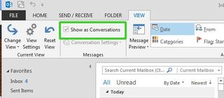 2 outlook conversation view