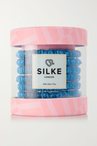 messy bun Silke London Set of 6 hair Ties, £30, Net-a-Porter