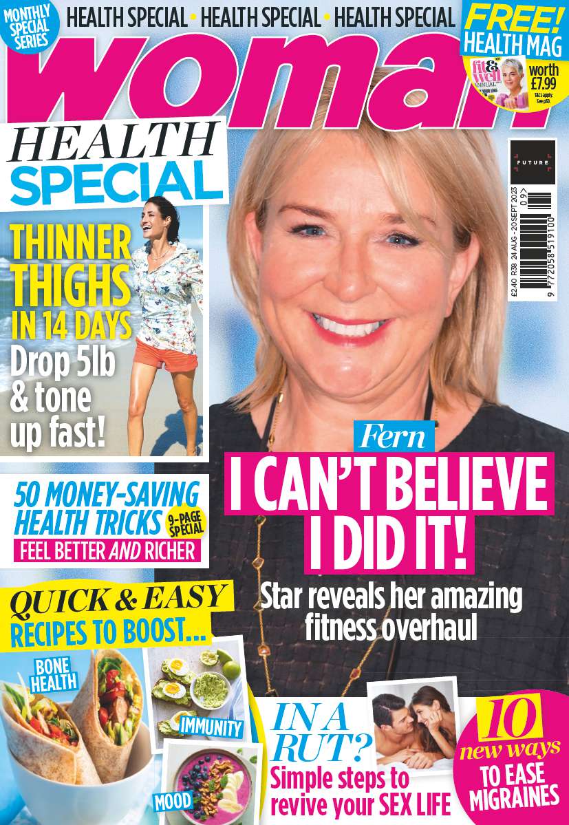 Front cover of Woman magazine, dated August 2022