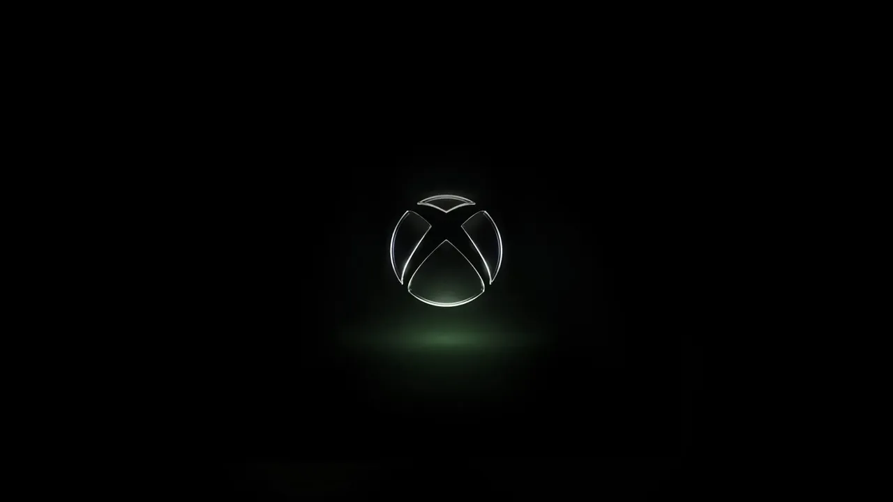 Xbox logo against a black background