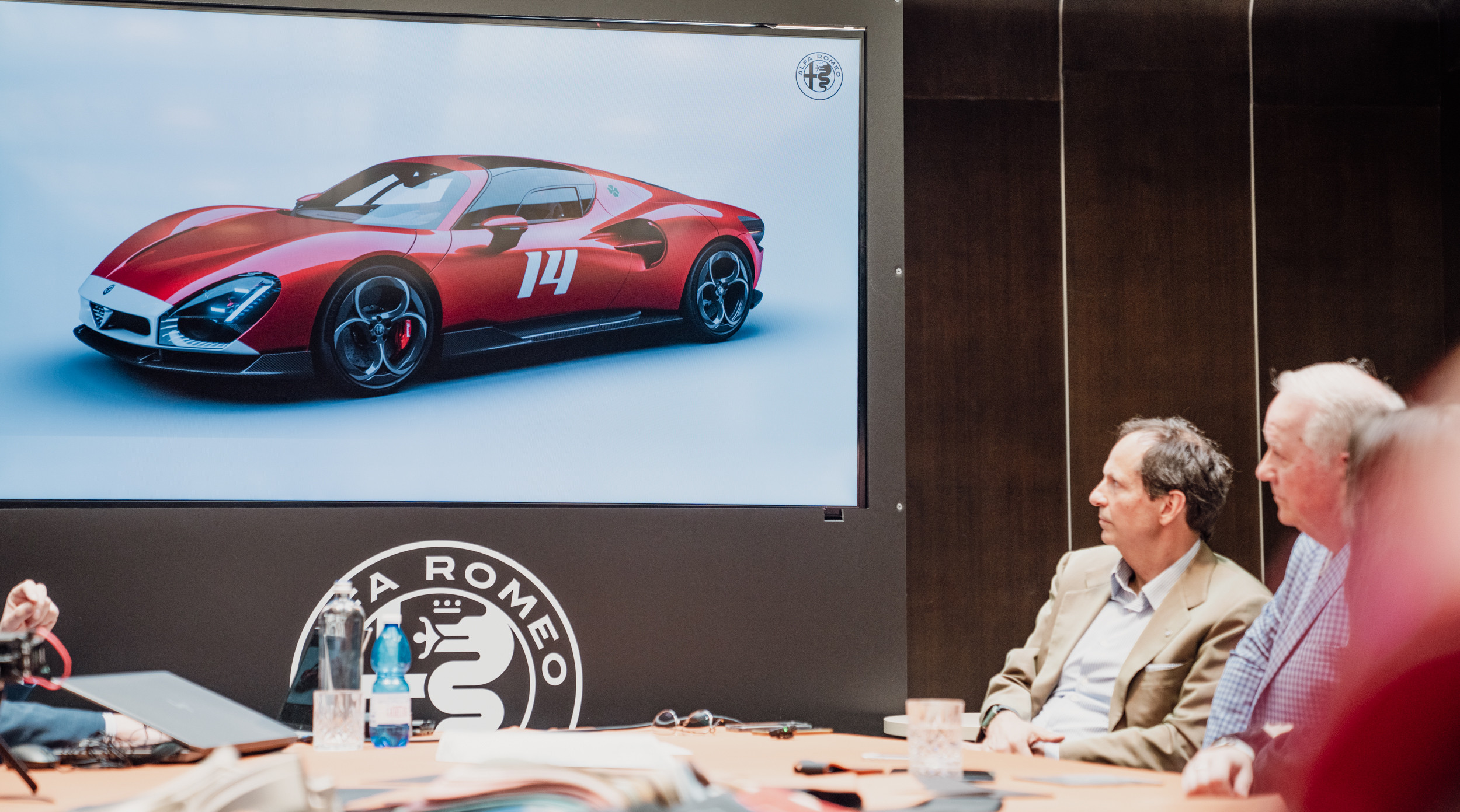 A customer explores options for their 33 Stradale