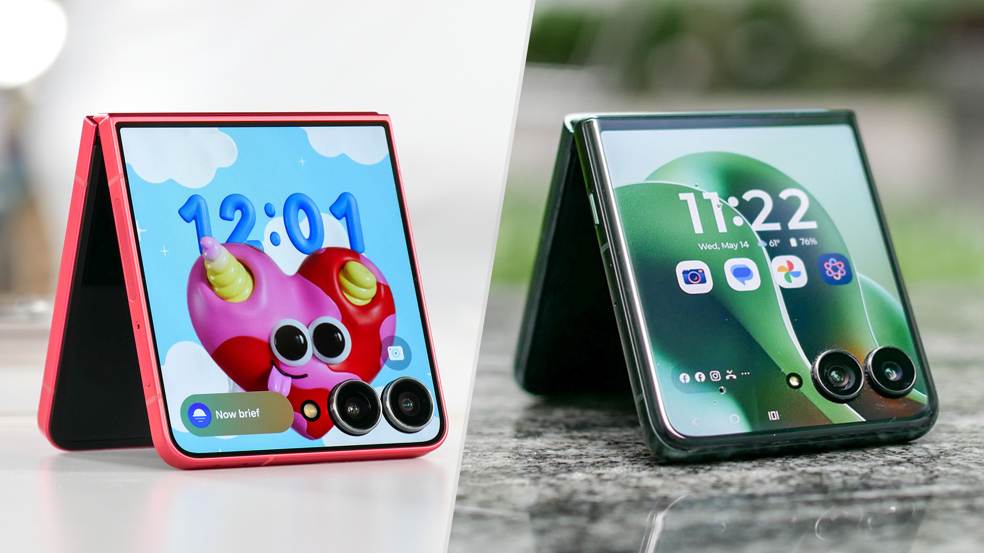 Galaxy Z Flip 7 vs Razr Ultra 2025.