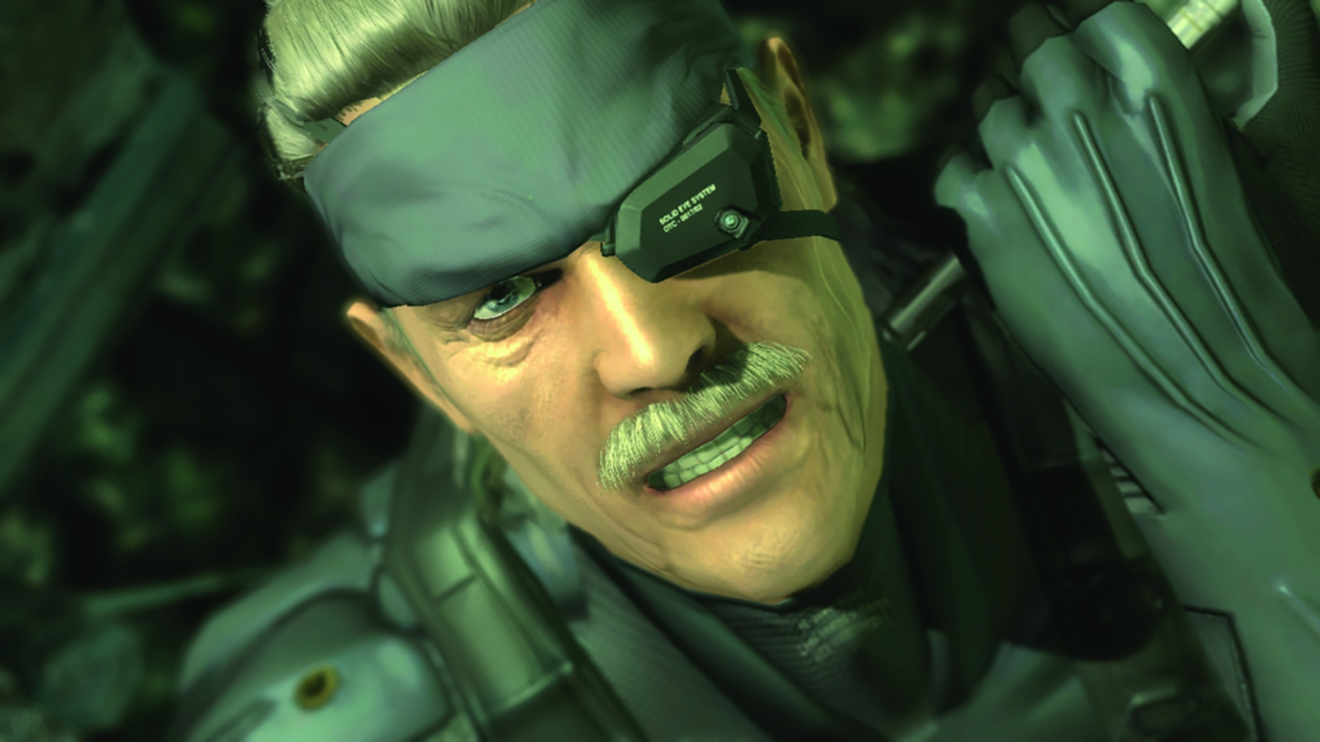 Old Snake injects himself with nanomachines in Metal Gear Solid 4