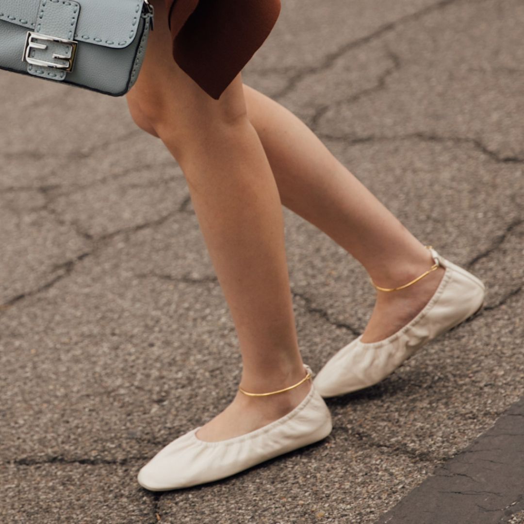 ballet flats in street style