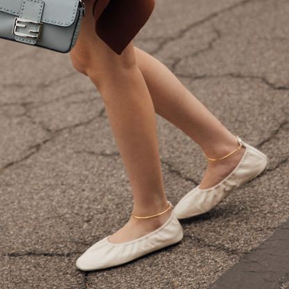 ballet flats in street style