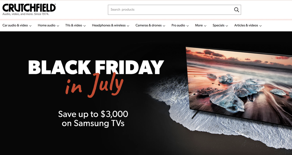 Black Friday in July? Crutchfield launches 4K TV sale What HiFi?