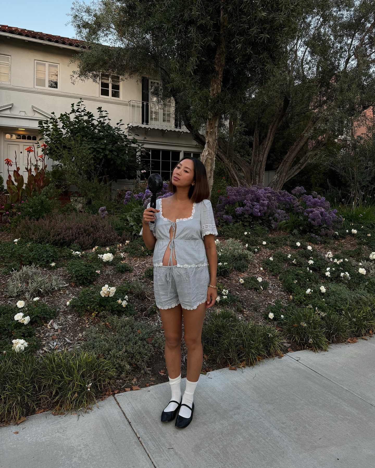 An image of wearing a 2025 short trend.
