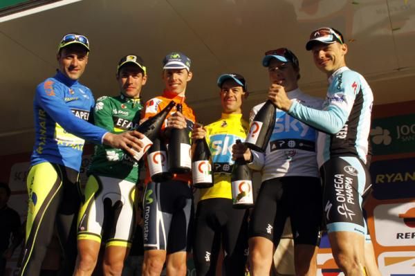 The final podium at the Volta ao Algarve