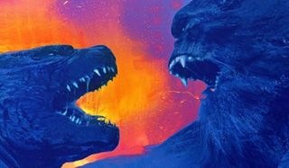 Godzilla vs Kong both Titans facing off