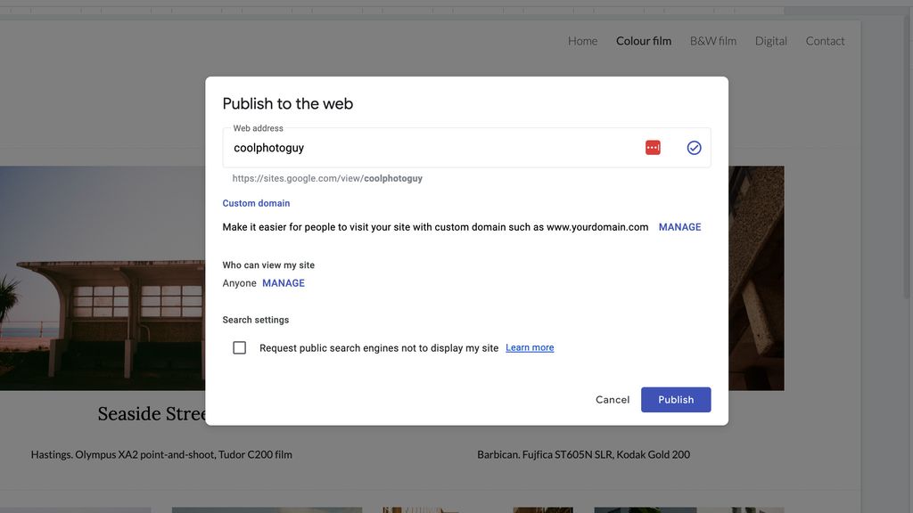 How To Make A Website On Google