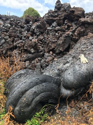 Kilauea solidified lava May 22