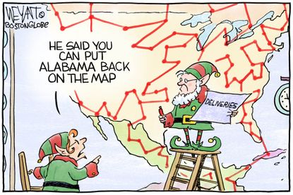 Political cartoon U.S. Christmas Alabama election