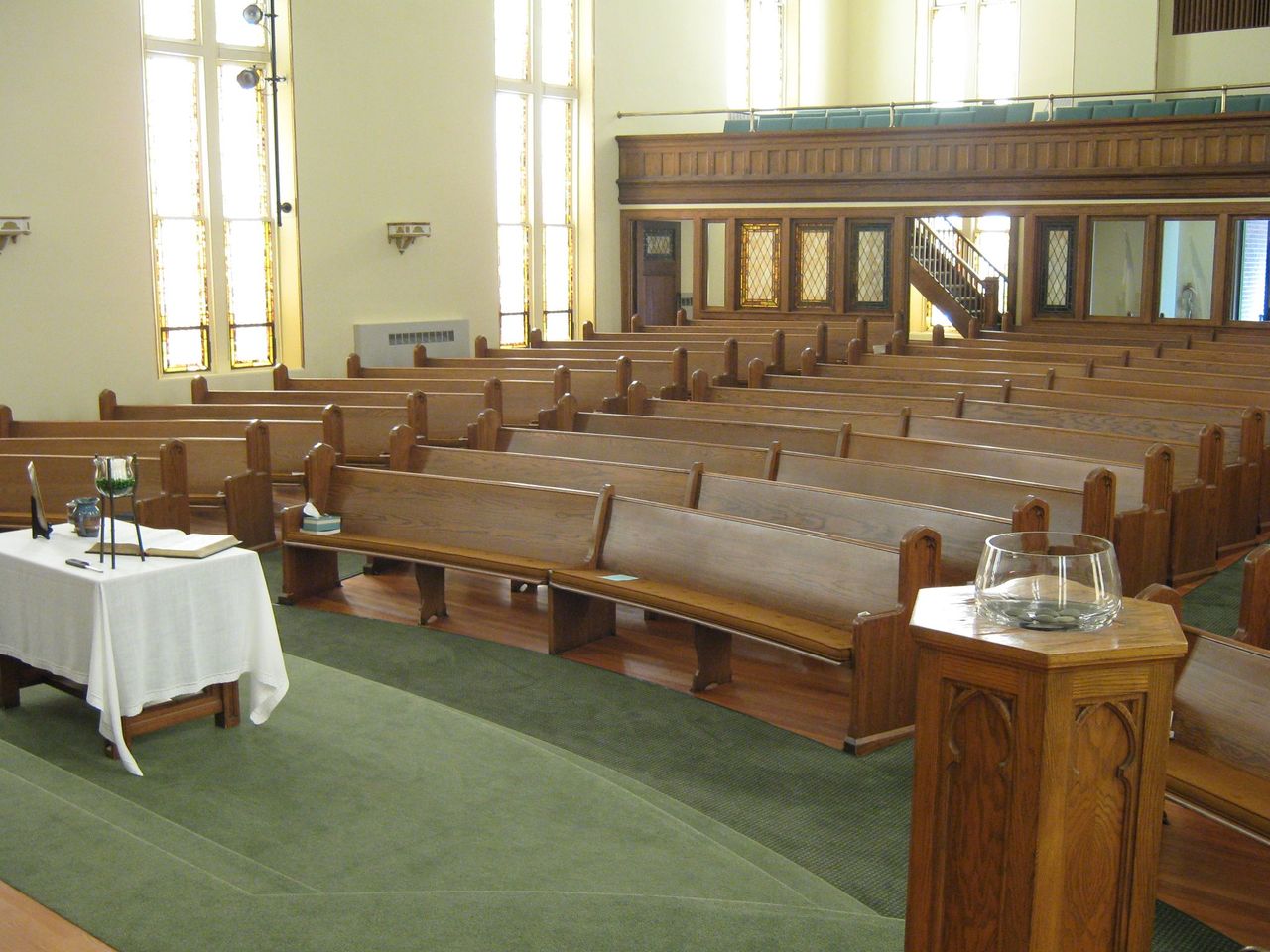 Donald Trump attended the First Presbyterian Church in Muscatine, Iowa