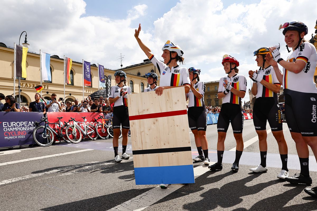 European Championships Munich 2022 - 2022 UEC Road Elite European Championships - Women's Road Race - 21/08/2022 - Lisa Brennauer (GER) - photo Luca Bettini/UEC/SprintCyclingAgency&Acirc;&copy;2022