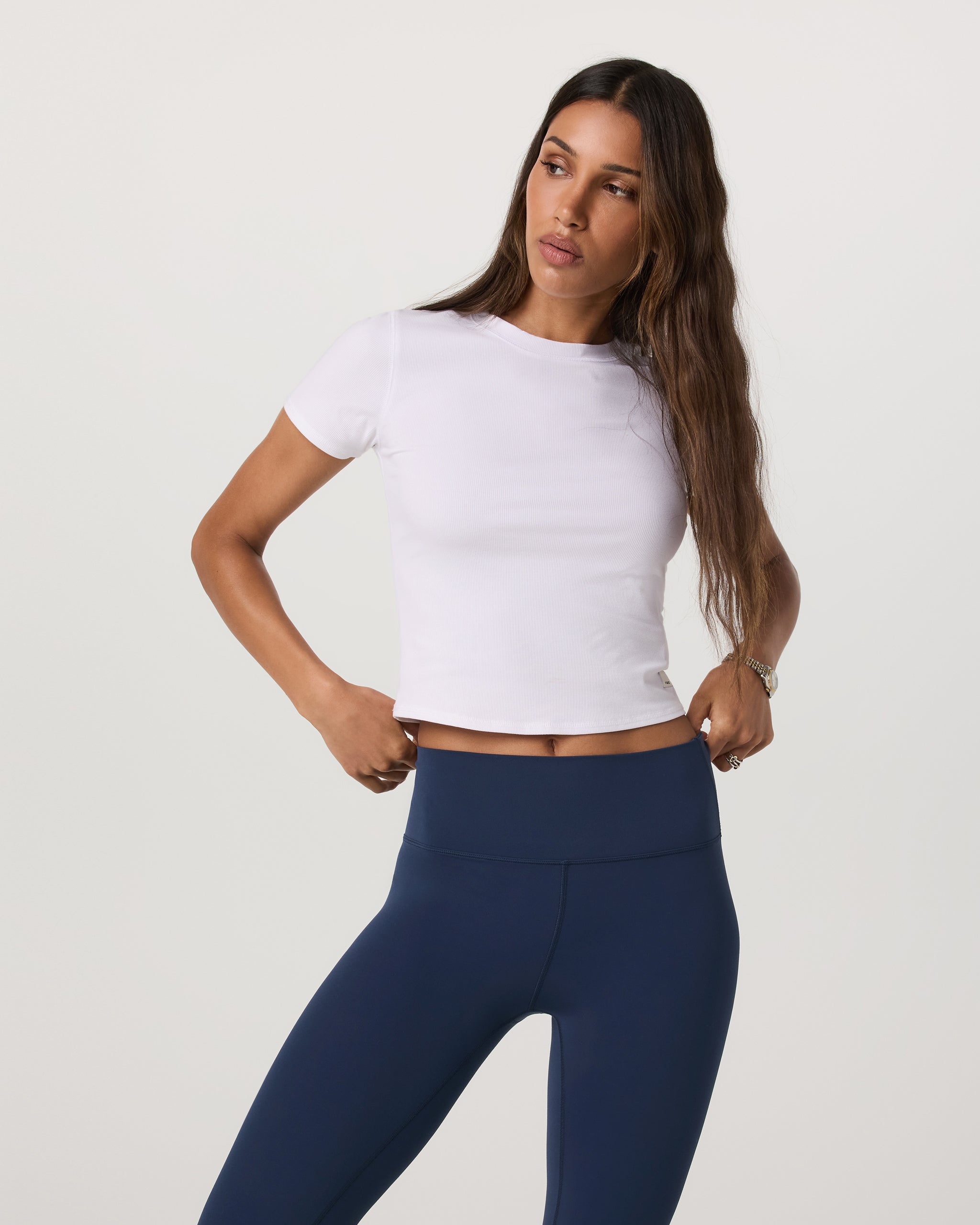 Pose Fitted Tee - White - Xxs