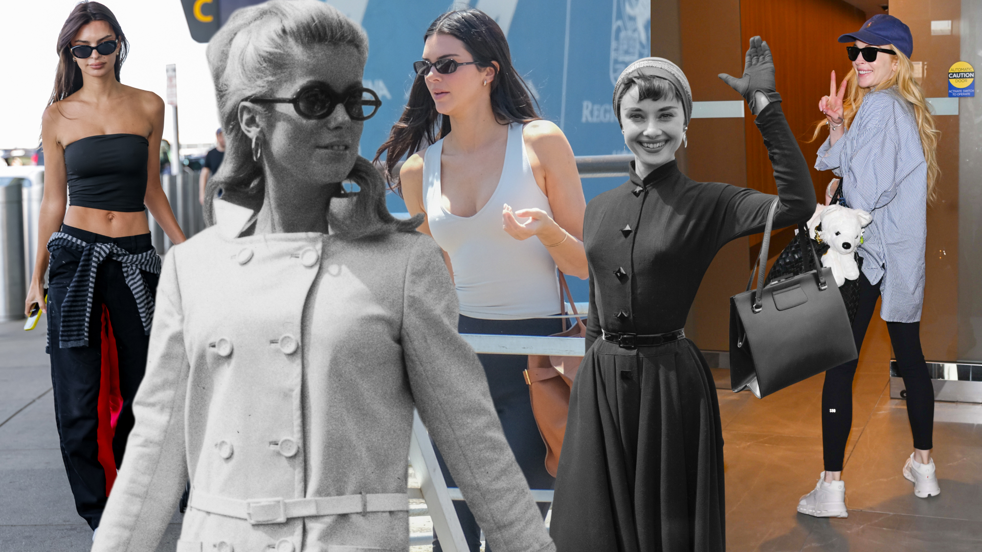 past and present celebrities wearing airport outfits of varying modesty to the airport