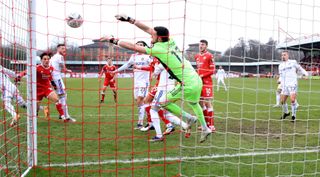 Kiko Casilla conceded three goals as Leeds crashed out of the FA Cup at League Two side Crawley