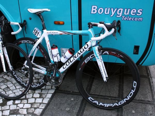 William Bonnet (Bbox Bouygues Telecom) set off this morning on a Colnago CX-1.