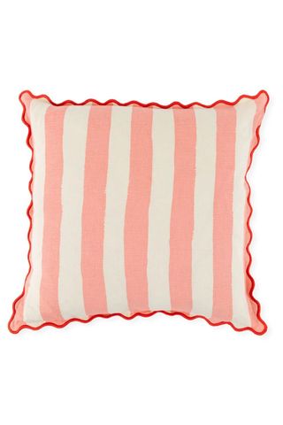 Heal's + Lf Markey Stripe Cushion Pink