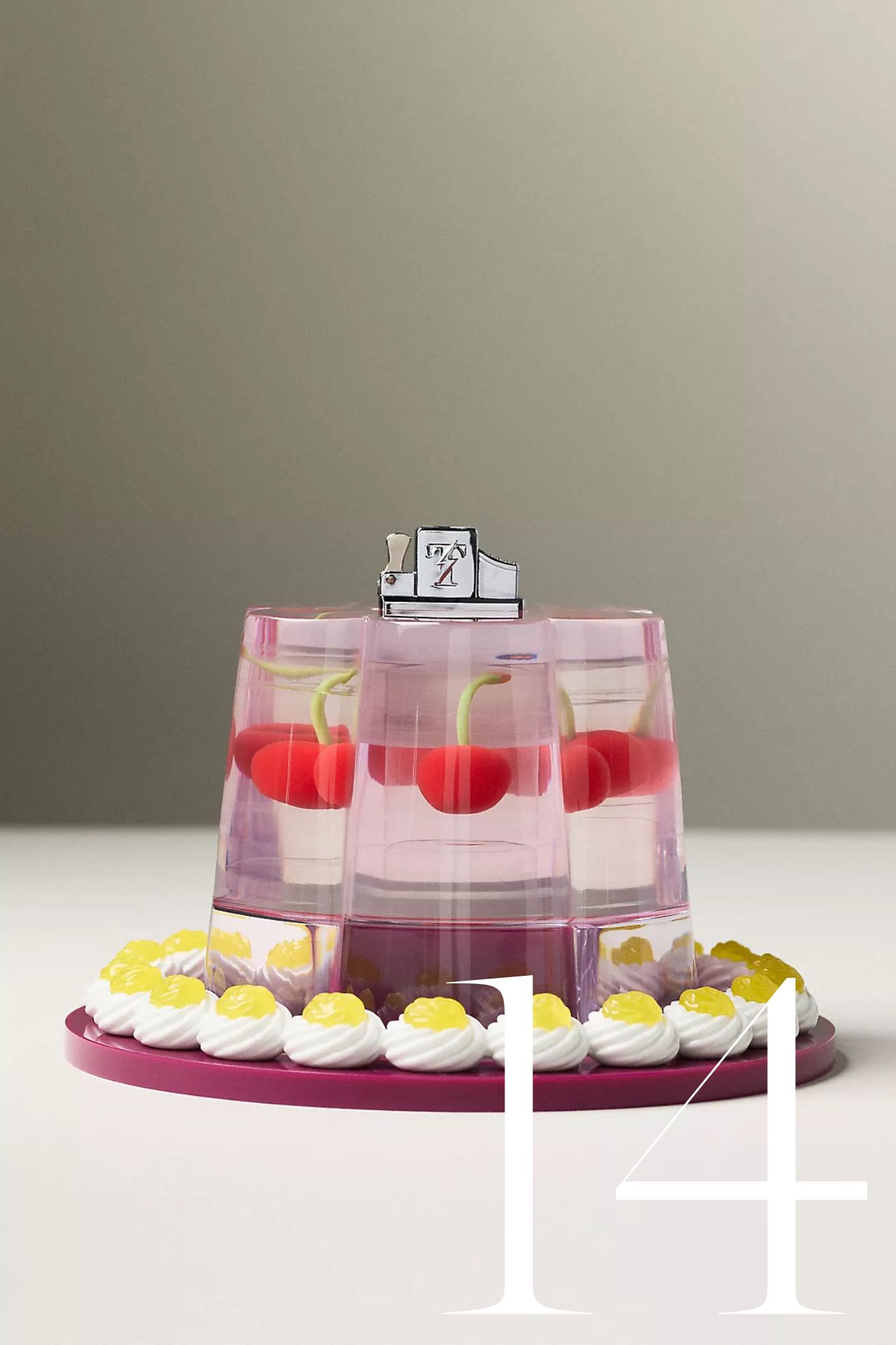 Edie Parker, Olive Jelly Tabletop Lighter