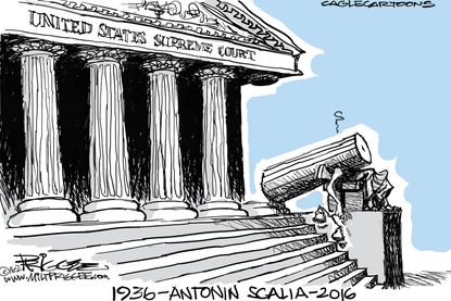 Editorial Cartoon U.S. Justice Scalia