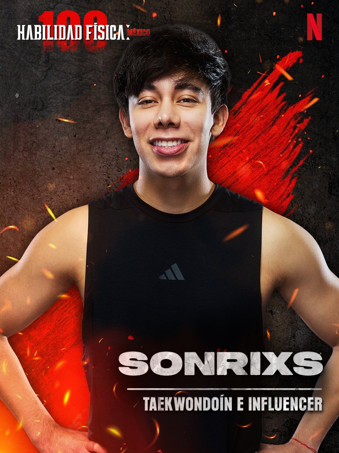 Contestant Sonrixs of Netflix's 'Physical 100: Mexico'