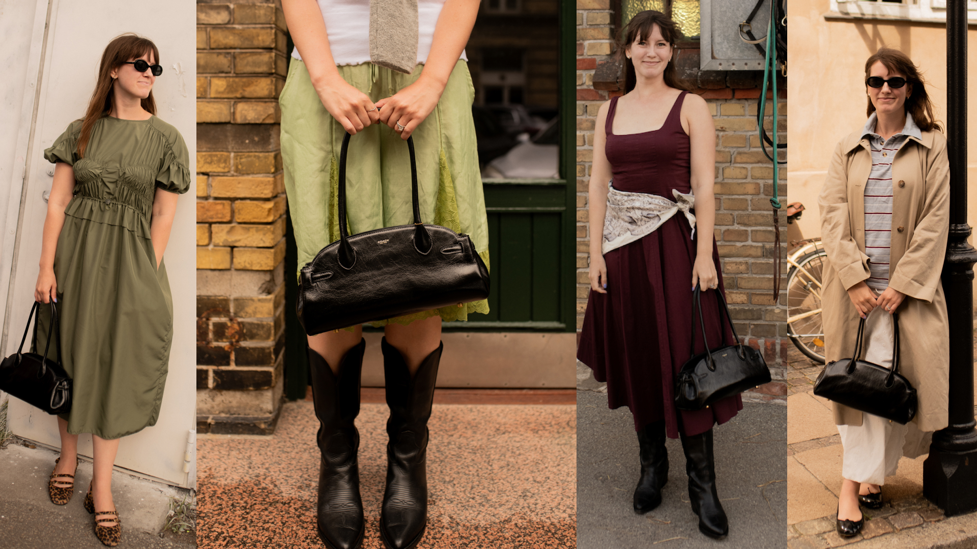 Halie LeSavage attending Copenhagen Fashion Week wearing different outfits