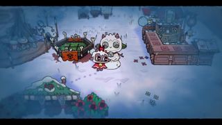 Snowlambs in Cult of the Lamb Woolhaven