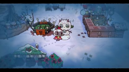 Snowlambs in Cult of the Lamb Woolhaven