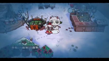 Snowlambs in Cult of the Lamb Woolhaven