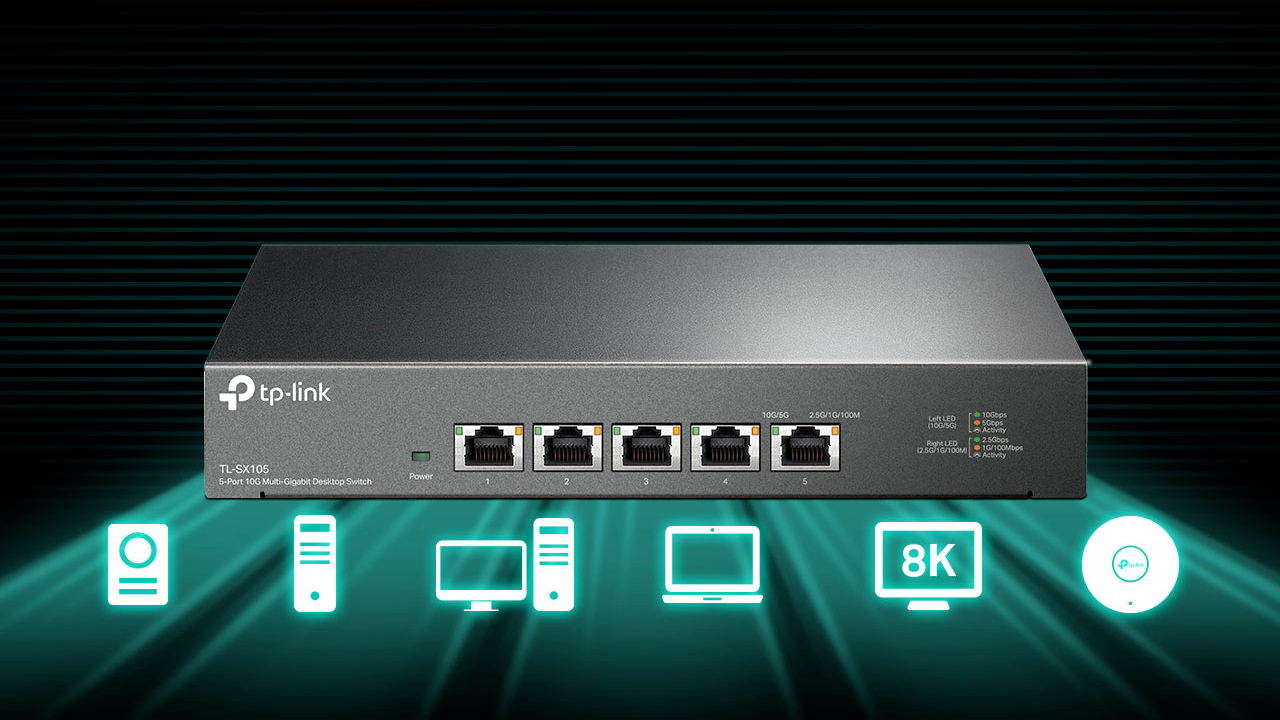 g*y様 TP-Link 5-Port 10G TL-SX105 TP-Link TL-SX105 5-Port 10G Unmanaged Network Switch TL-SX105