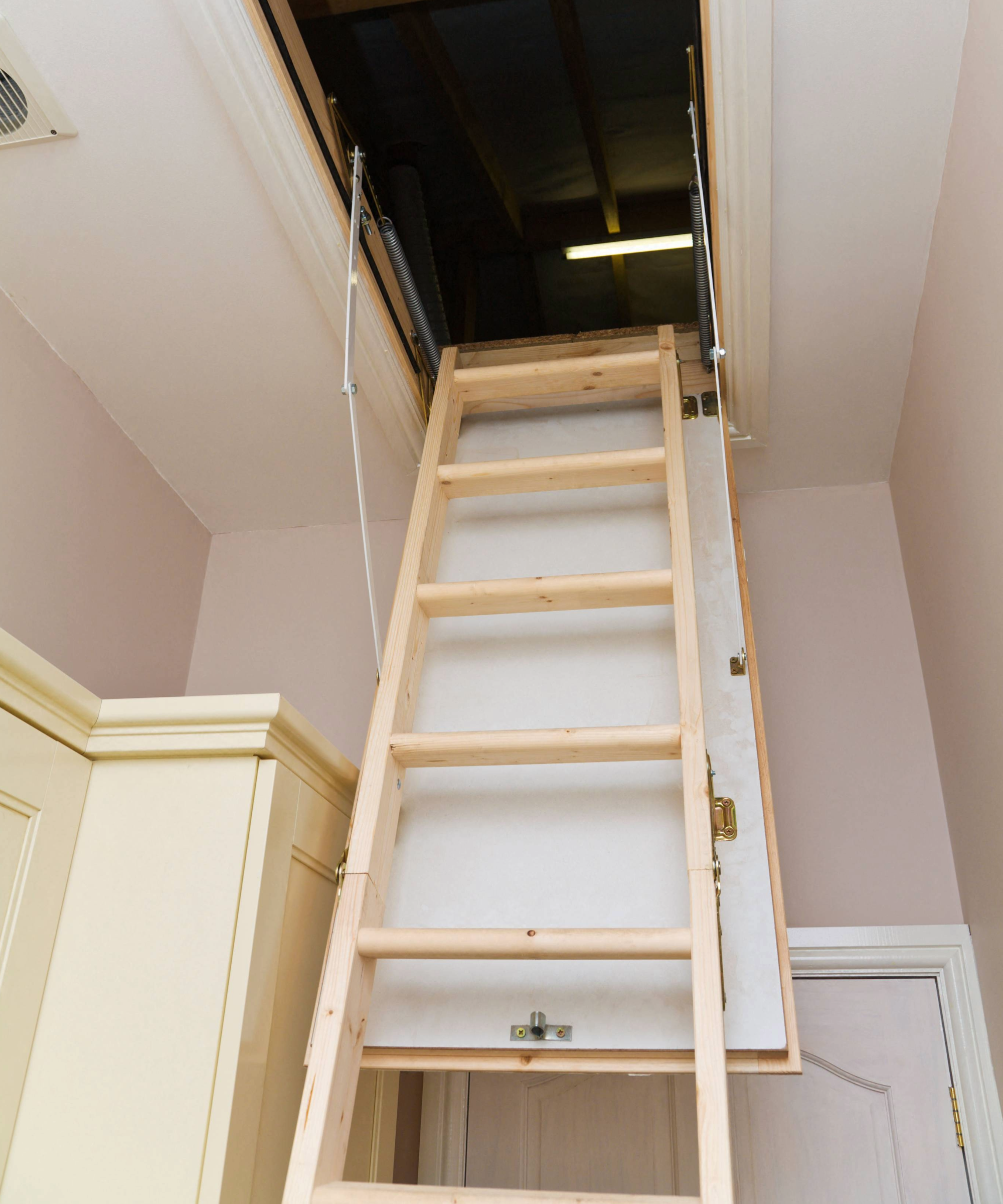 Folding type of loft ladder