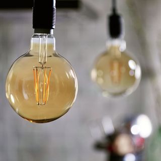 philips bulb gives off a classic golden glow