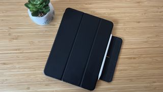 iPad Air with ESR magnetic case attached